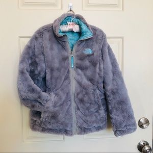 North face reversible faux-fur size kids 10/12